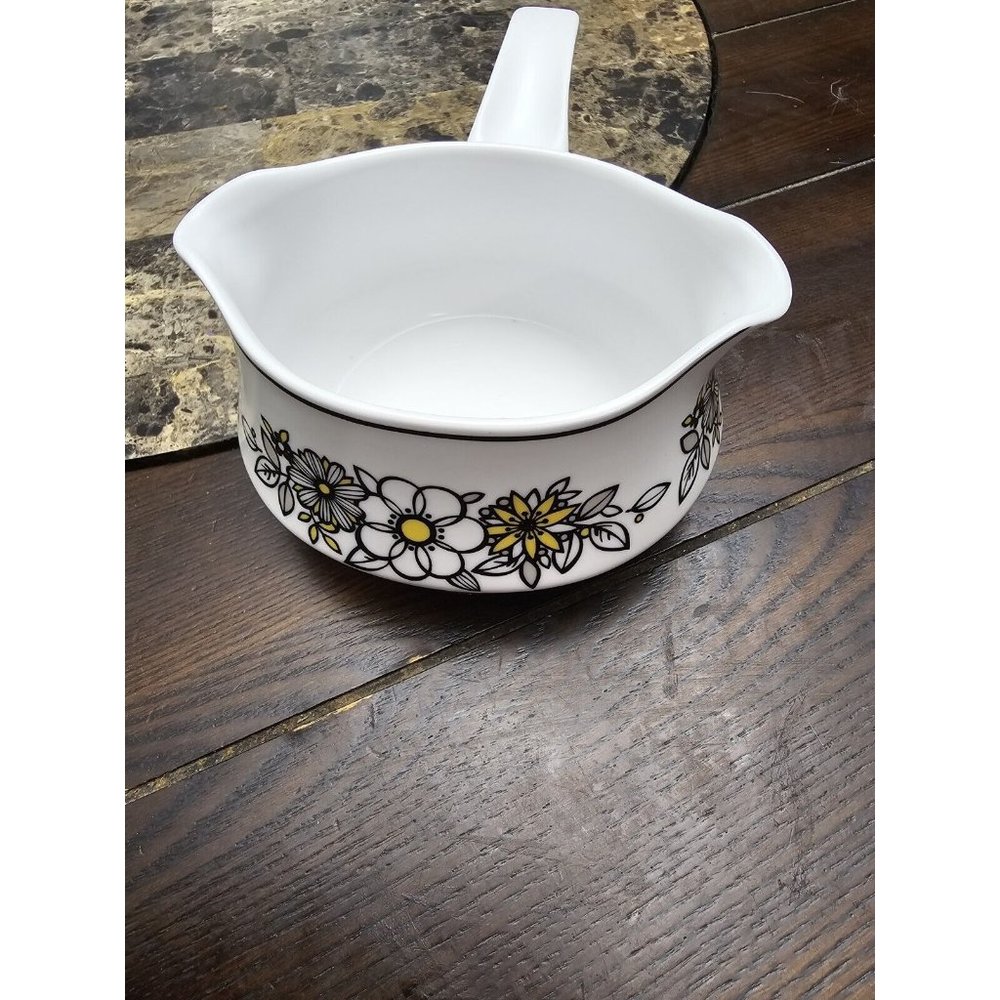Noritake Progession China Tressa Floral Gravy Sauce Boat Vintage
